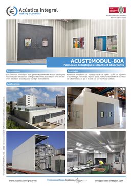 Cabines et capotages acoustiques | ACUSTIMODUL-80A 