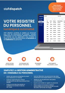 Registre du personnel numérique | Staff Dispatch