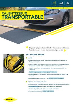 Ralentisseur transportable | Aximum 