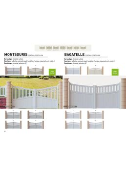 Portails en PVC à barreaudage horizontal ou vertical | MONTSOURIS