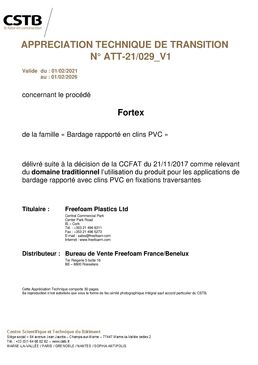 Fortex CLIC 180 |  Bardage PVC 180 mm en revêtement de façade extérieur 