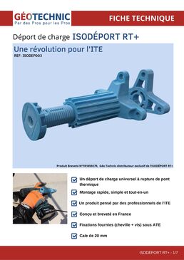 Déport universel de charges moyennes ou lourdes à rupture de pont thermique | ISODEPORT RT+