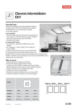 Combinaison de fenêtres  - Chevron intermédiaire | VELUX EKY