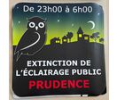 Panneau extinction de l&#039;éclairage public | MOSELLE