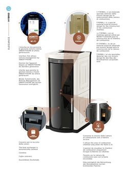 Poêle à granulés avec connexion Wifi - Hybrid | ELEGANCE Glass