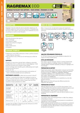 Ragréage polyvalent tous supports pour trafic intense - Épaisseur de 3 à 70 mm | RAGREMAX ECO