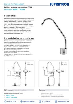 Robinet automatique fontaine COOL | RES-F4