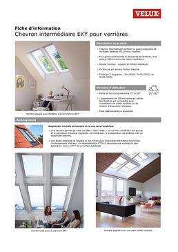 Combinaison de fenêtres  - Chevron intermédiaire | VELUX EKY