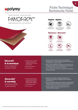 Panneau de particules ou MDF mélaminé à double face décor | Panoprey