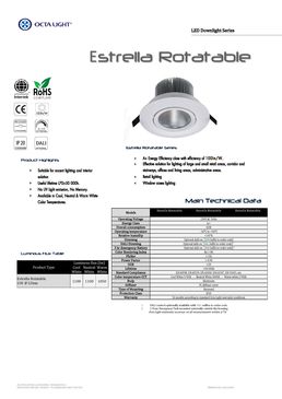 Luminaire LED pour l’éclairage des espaces commerciaux | ESTRELLA ROTATABLE 