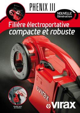 Filière électroportative 230V avec étau de blocage | Phénix III Virax