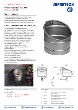 Urinoir individuel inox KEG |  UR-30-ET