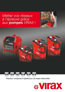 Pompe automatique d'épreuve des installations de plomberie et de chauffage | Virax 