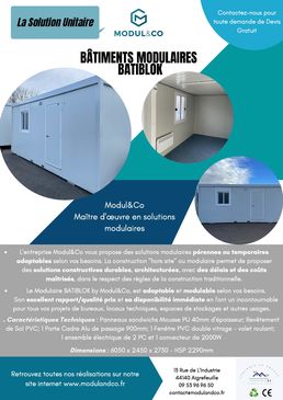 Bureau modulaire accueillant et fonctionnel sur mesure | MODUL&CO