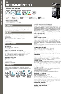 Mortier de joint | Cermijoint tx