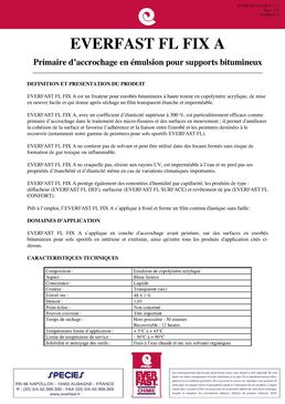 Primaire d’accrochage en émulsion pour supports bitumineux | EVERFAST FL FIX A 