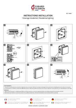 Eclairage résidentiel 12,5 W 3 000 k 600 lm 140 x 140 x 48 mm CLI IP54 | Elypte 169405