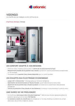 Chauffe-eau électrique télécommandé et programmable sur mesure | Vizengo