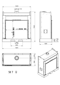 Cheminées à gaz | Rustica Large MDesign