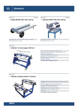 Dévidoir double mandrin 1.5 tonne