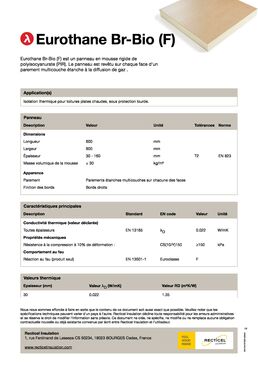 Panneau support d’étanchéité pour terrasses béton ou bois | Eurothane Br Bio