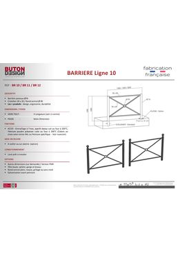 Barrières de sécurité traditionnelles LIGNE 10 | BR 10 / BR 11 / BR 12