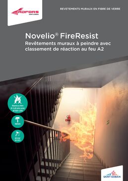 Revêtement mural en fibre de verre / Novelio® FireResist