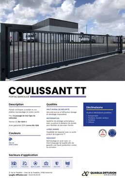 Portail Acier Barreaudé Coulissant | Portail coulissant TT