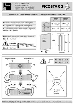 Systèmes coulissants en aluminium pour portes de placard | Picostar 2/ 19