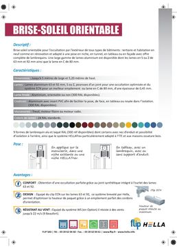 Brise-soleil orientable en pose traditionnelle | BSO pose traditionnelle