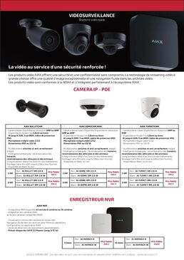 Caméra de surveillance IP filaire | AJAX BULLETCAM 