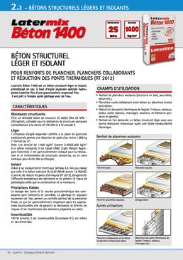 Bétons structurels universels légers et isolants | Latermix Béton