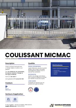 Portail barreaudé en acier | Coulissant MicMac