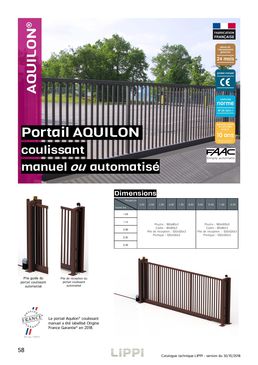 Portail métallique coulissant, manuel ou automatisé | Portail Aquilon