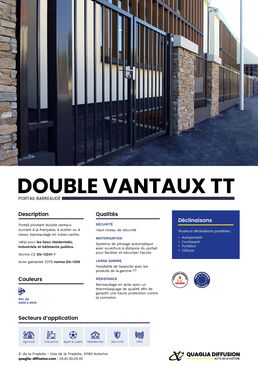 Portail Acier Barreaudé Battant | Portail double vantaux TT