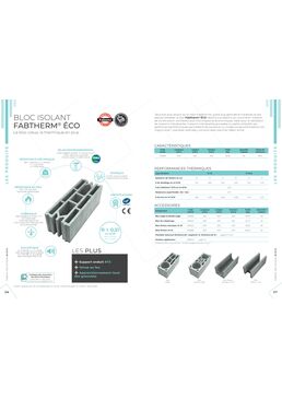 Bloc creux thermique à 9 alvéoles | Fabtherm® Éco