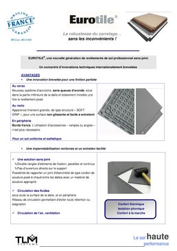 Revêtement de sol en PVC à poser sans joint | Eurotile