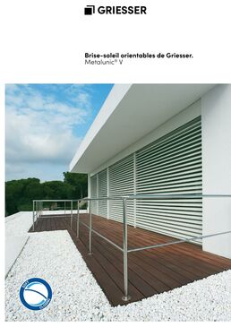 Brise-soleil orientable tout métal polyvalent | Metalunic / Metalunic Sinus 