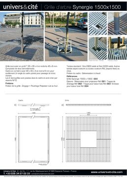 Grilles d'arbres en acier thermolaqué | Synergie