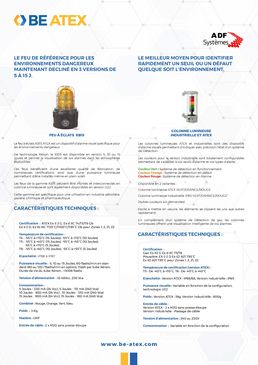 Colonne lumineuse industrielle et ATEX | BE-ATEX 