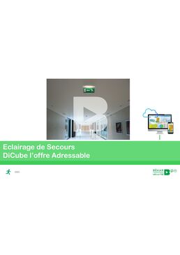 Système d'éclairage de secours adressable | DiCube