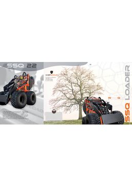 Mini chargeur essence sur roues | Worky-Quad SSQ 22 Loader