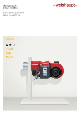 Brûleurs fioul gaz mixtes Weishaupt monarch | WM10 à WM50 