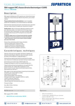 Robinet automatique de chasse directe WC encastré I-caro | DWS-41D