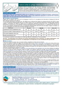 Gabion compartimenté parallélépipédique | Gabion boîte et matelas double torsion