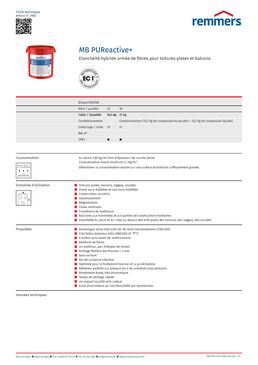 SYSTEME D'ETANCHEITE LIQUIDE ARME DE FIBRES | MB PUReactive +