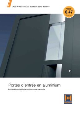 Portes d'entrée en aluminium à isolation thermique élevée et sécurité renforcée | ThermoCarbon/ ThermoSafe