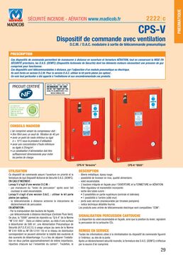 Dispositif de commande modulaire avec aération à sortie de télécommande pneumatique | D.C.M. / D.A.C.