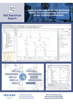 SEE Electrical Expert - Logiciel de CAO Electrique pour les automatismes industriels | IGE+XAO 