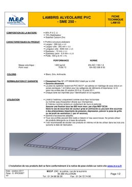 Lambris de sous-face M.E.P | Lambris MEP